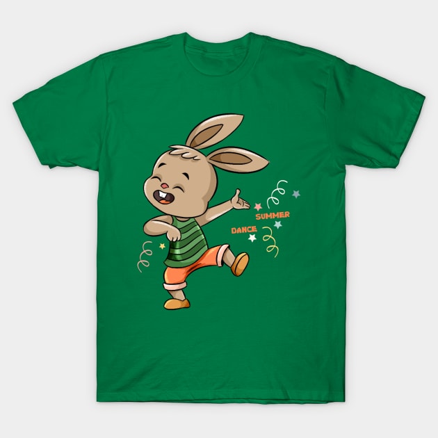 summer dance bunny T-Shirt by eman4art